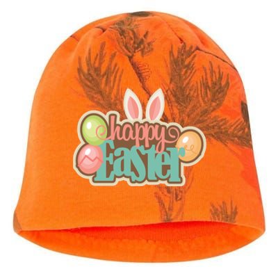 Happy Easter Bunny Ears Holiday Kati - Camo Knit Beanie