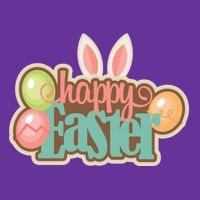 Happy Easter Bunny Ears Holiday Visor