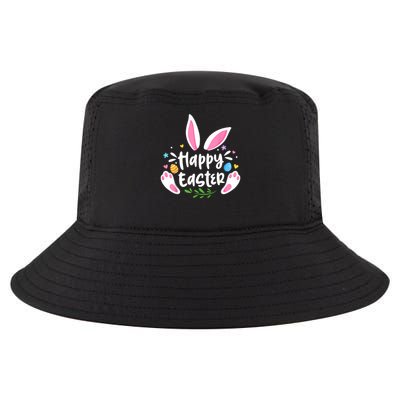 Happy Easter Bunny Rabbit Face Funny Easter Day Women Girl Cool Comfort Performance Bucket Hat