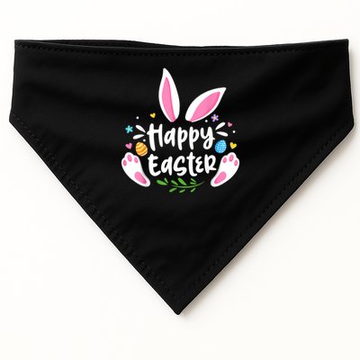 Happy Easter Bunny Rabbit Face Funny Easter Day Women Girl USA-Made Doggie Bandana