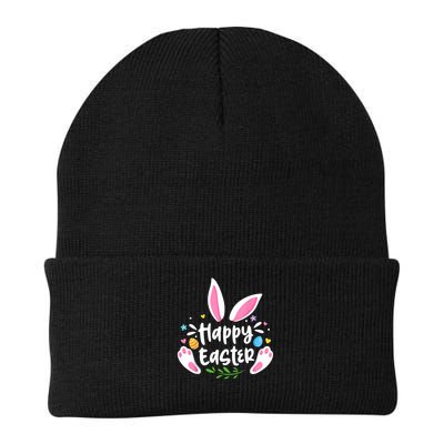 Happy Easter Bunny Rabbit Face Funny Easter Day Women Girl Beanie