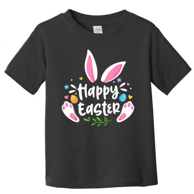Happy Easter Bunny Rabbit Face Funny Easter Day Women Girl Toddler T-Shirt