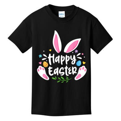 Happy Easter Bunny Rabbit Face Funny Easter Day Women Girl Kids T-Shirt