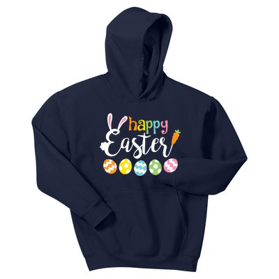 Happy Easter Bunny Rabbit Face Funny Easter Day Kids Hoodie