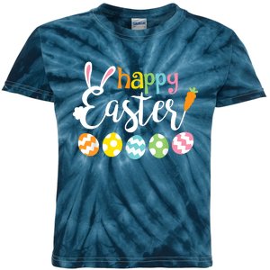 Happy Easter Bunny Rabbit Face Funny Easter Day Kids Tie-Dye T-Shirt