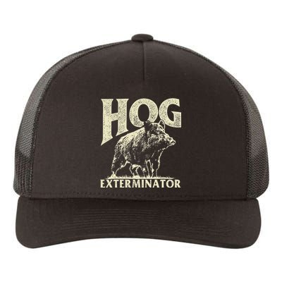 Hog Exterminator Boar Hunting Wild Hog Hunter Yupoong Adult 5-Panel Trucker Hat