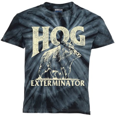 Hog Exterminator Boar Hunting Wild Hog Hunter Kids Tie-Dye T-Shirt