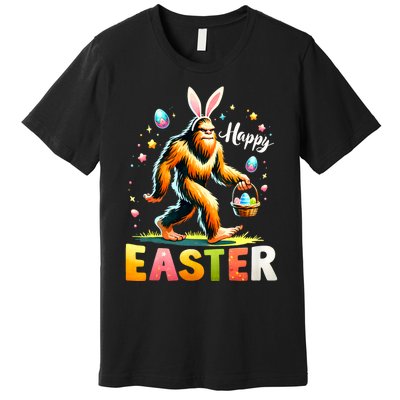 Happy Easter Bigfoot Egg Hunt Happy Easter Day Bigfoot Premium T-Shirt