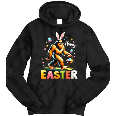 Happy Easter Bigfoot Egg Hunt Happy Easter Day Bigfoot Tie Dye Hoodie