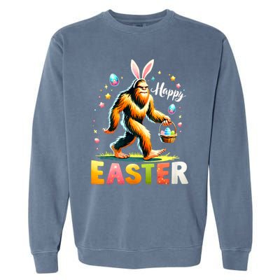 Happy Easter Bigfoot Egg Hunt Happy Easter Day Bigfoot Garment-Dyed Sweatshirt