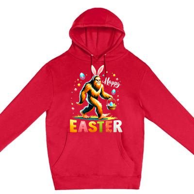 Happy Easter Bigfoot Egg Hunt Happy Easter Day Bigfoot Premium Pullover Hoodie