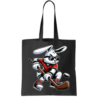 Happy Easter Bunny Playing Hockey Easter Sport Bag