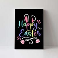 Happy Easter Bunny Rabbit Face Funny Easter Day Canvas