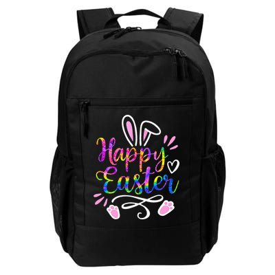Happy Easter Bunny Rabbit Face Tie Dye Easter Day Backpack