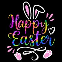 Happy Easter Bunny Rabbit Face Tie Dye Easter Day 16 in Basic Backpack