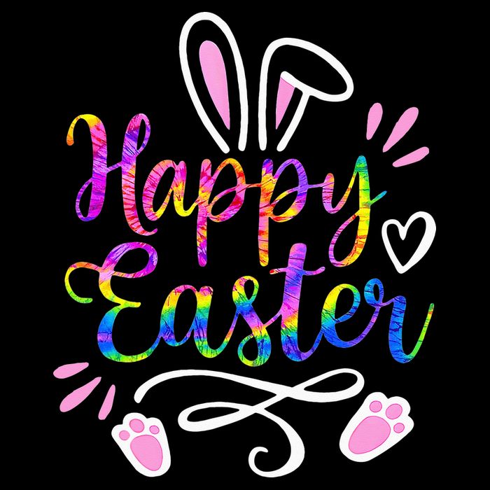 Happy Easter Bunny Rabbit Face Tie Dye Easter Day 16 in Basic Backpack