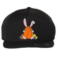 Happy Easter Basketball Bunny Ears Funny Egg Wool Snapback Cap