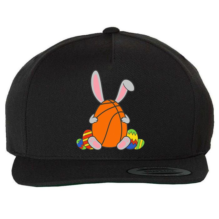 Happy Easter Basketball Bunny Ears Funny Egg Wool Snapback Cap