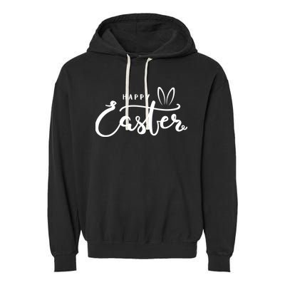 Happy Easter Bunny Ears Garment-Dyed Fleece Hoodie