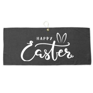 Happy Easter Bunny Ears Large Microfiber Waffle Golf Towel