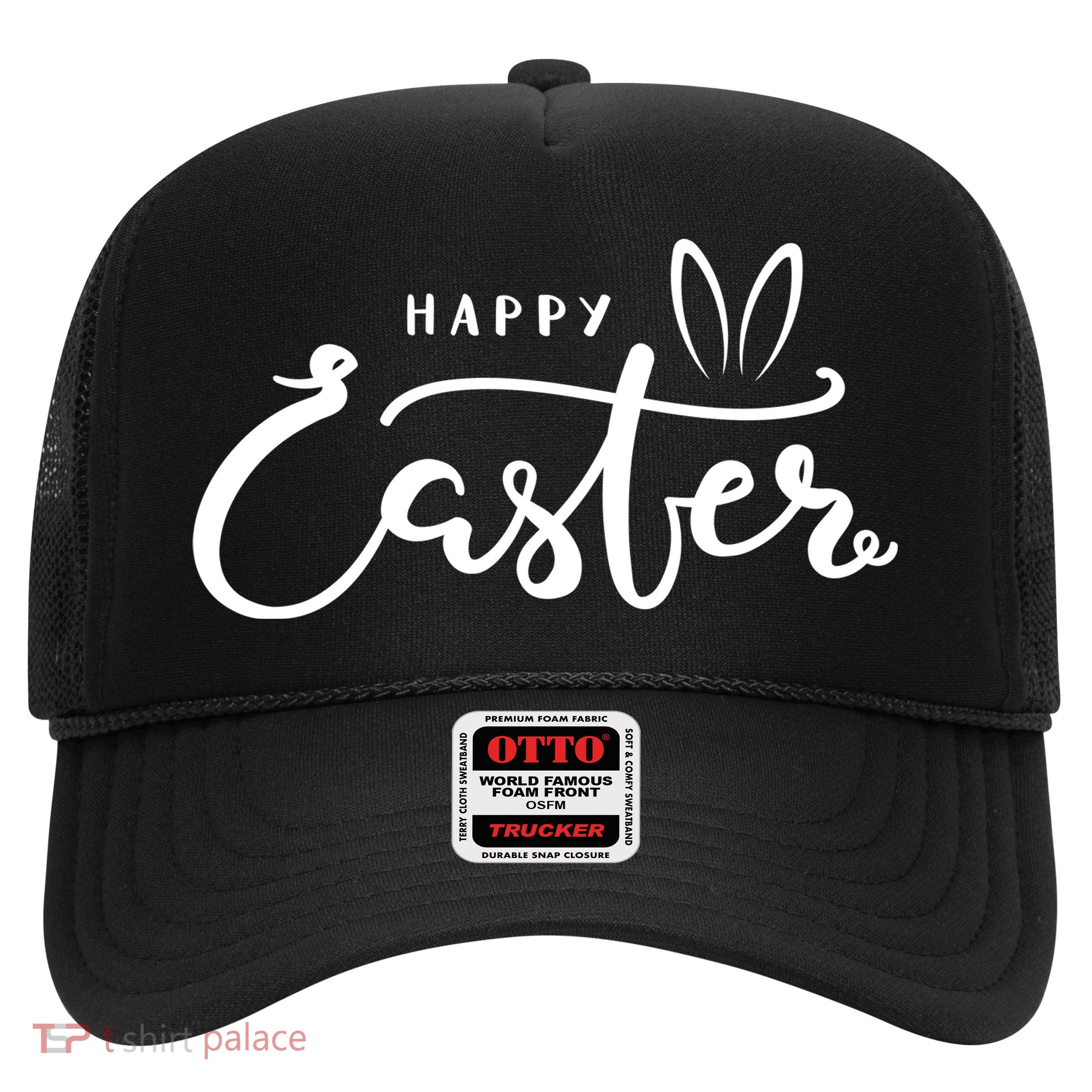 Happy Easter Bunny Ears Trucker Hat