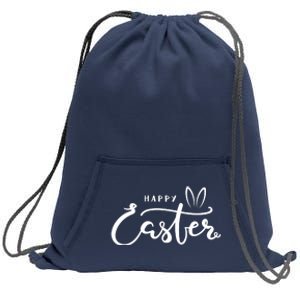 Happy Easter Bunny Ears Sweatshirt Cinch Pack Bag