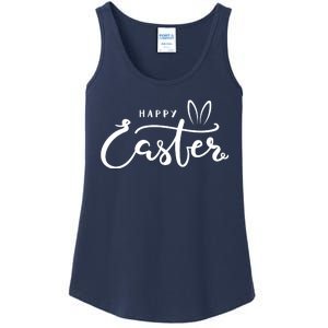 Happy Easter Bunny Ears Ladies Essential Tank