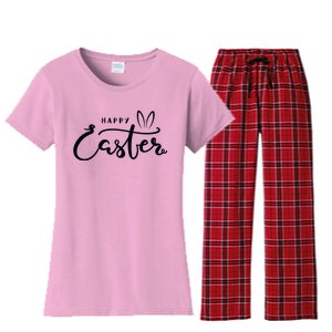 Happy Easter Bunny Ears Women's Flannel Pajama Set