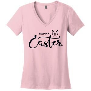 Happy Easter Bunny Ears Women's V-Neck T-Shirt