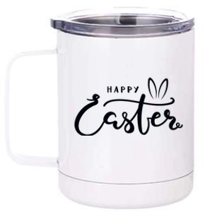 Happy Easter Bunny Ears 12 oz Stainless Steel Tumbler Cup