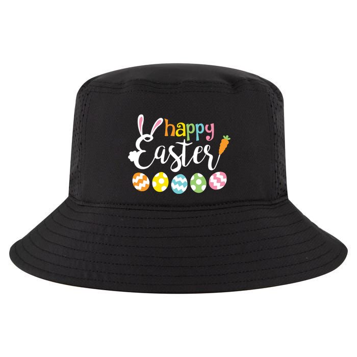 Happy Easter Bunny Rabbit Face Funny Easter Day Cool Comfort Performance Bucket Hat