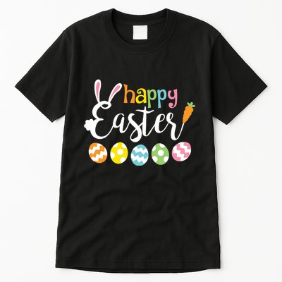 Happy Easter Bunny Rabbit Face Funny Easter Day Tall T-Shirt