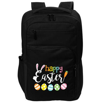 Happy Easter Bunny Rabbit Face Funny Easter Day Impact Tech Backpack