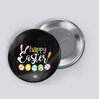 Happy Easter Bunny Rabbit Face Funny Easter Day Button