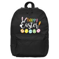 Happy Easter Bunny Rabbit Face Funny Easter Day 16 in Basic Backpack