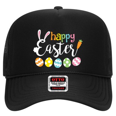 Happy Easter Bunny Rabbit Face Funny Easter Day Trucker Hat