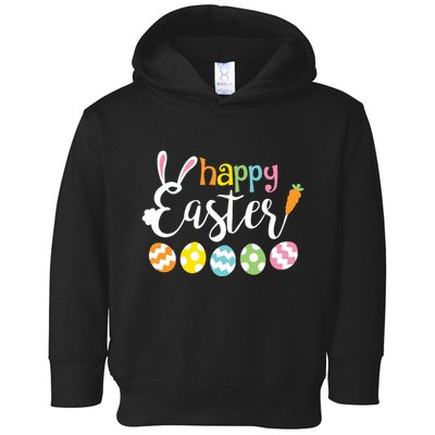 Happy Easter Bunny Rabbit Face Funny Easter Day Toddler Hoodie