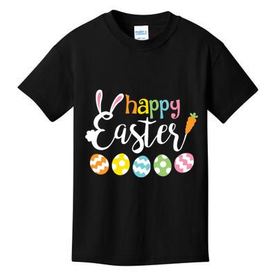 Happy Easter Bunny Rabbit Face Funny Easter Day Kids T-Shirt