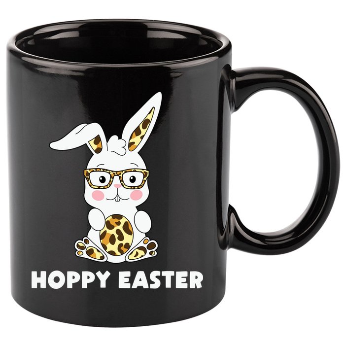 Hoppy Easter Bunny Cute Holiday 11oz C Handle Ceramic Mug