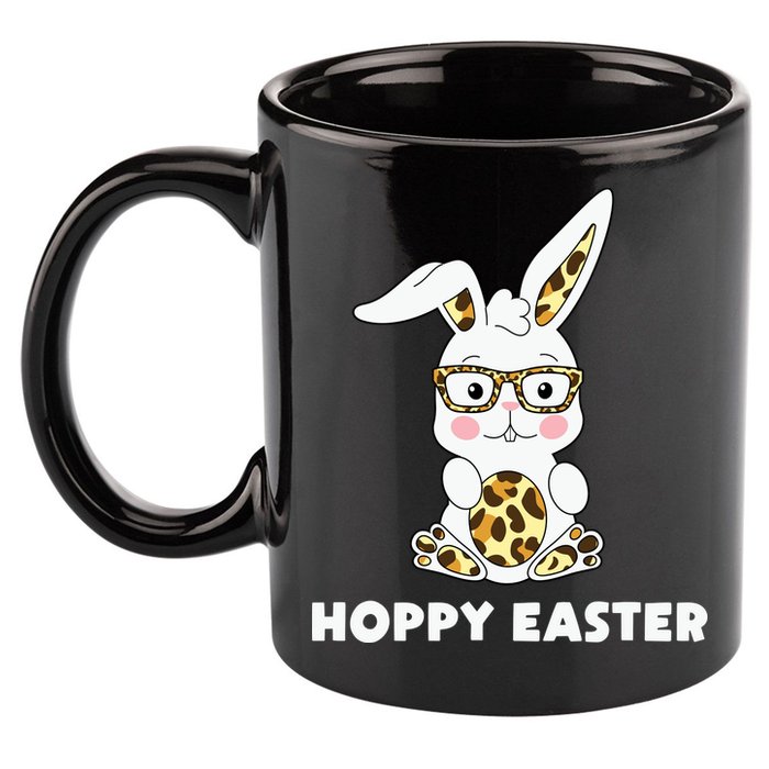 Hoppy Easter Bunny Cute Holiday 11oz C Handle Ceramic Mug