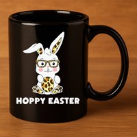 Hoppy Easter Bunny Cute Holiday 11oz C Handle Ceramic Mug