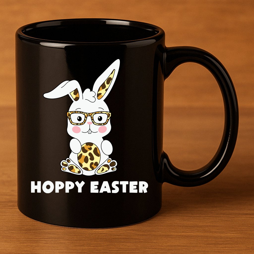 Hoppy Easter Bunny Cute Holiday 11oz C Handle Ceramic Mug