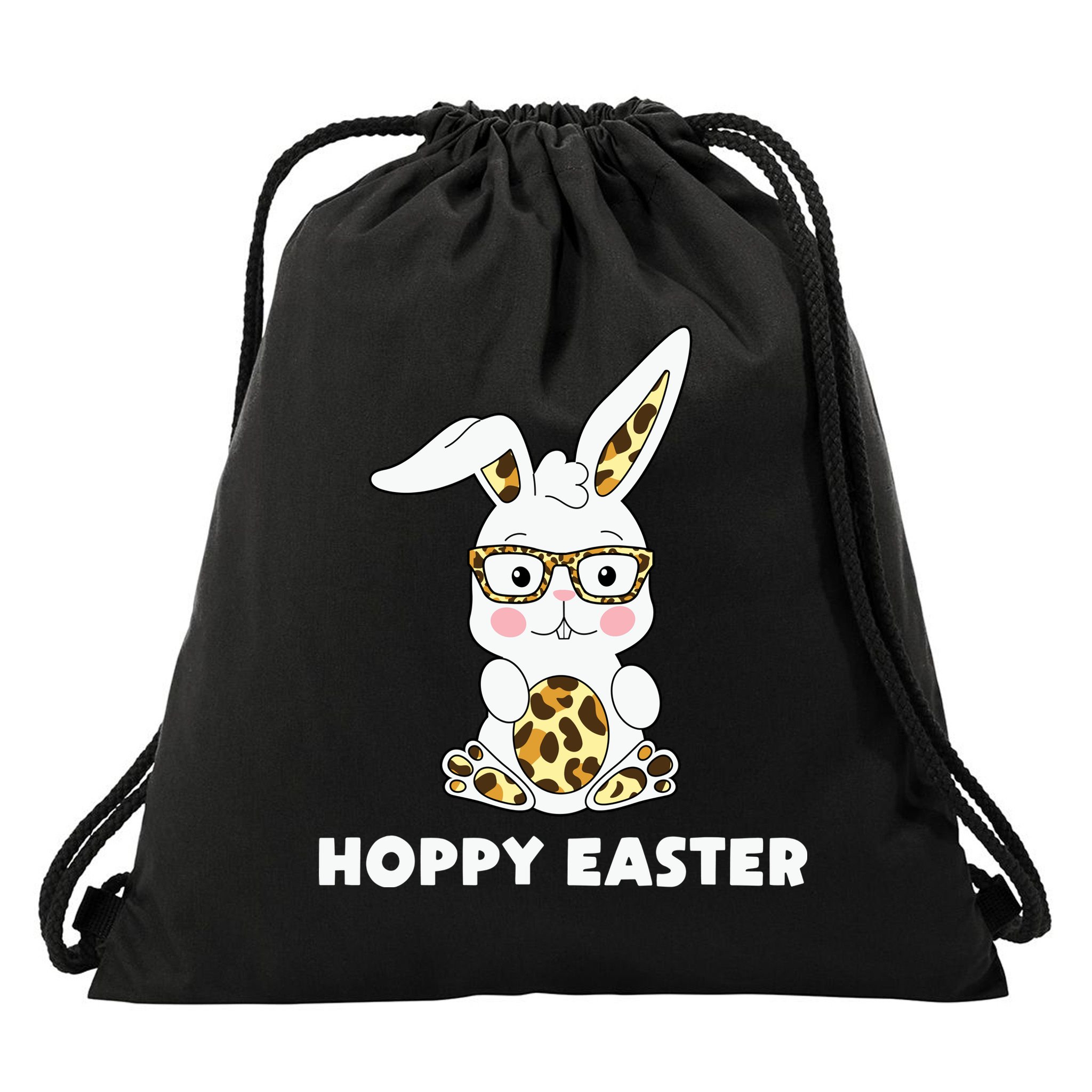 Hoppy Easter Bunny Cute Holiday Drawstring Bag