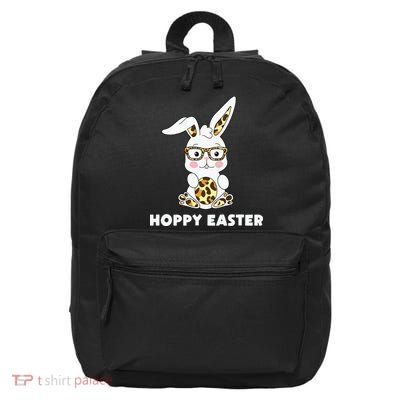 Hoppy Easter Bunny Cute Holiday 16 in Basic Backpack
