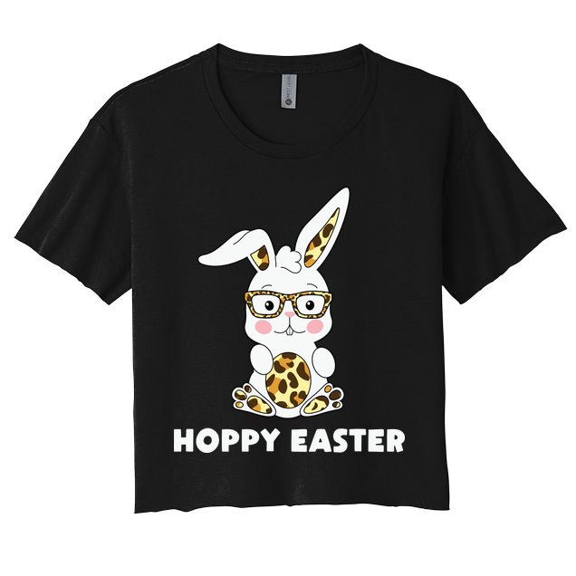 Hoppy Easter Bunny Cute Holiday Crop Top