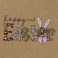 Happy Easter Bunny Rabbit Face Funny Easter Day Cotton Canvas Backpack