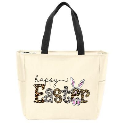Happy Easter Bunny Rabbit Face Funny Easter Day Zip Tote Bag