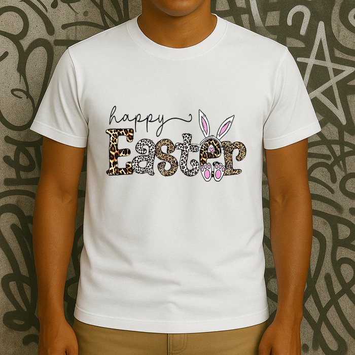 Happy Easter Bunny Rabbit Face Funny Easter Day T-Shirt