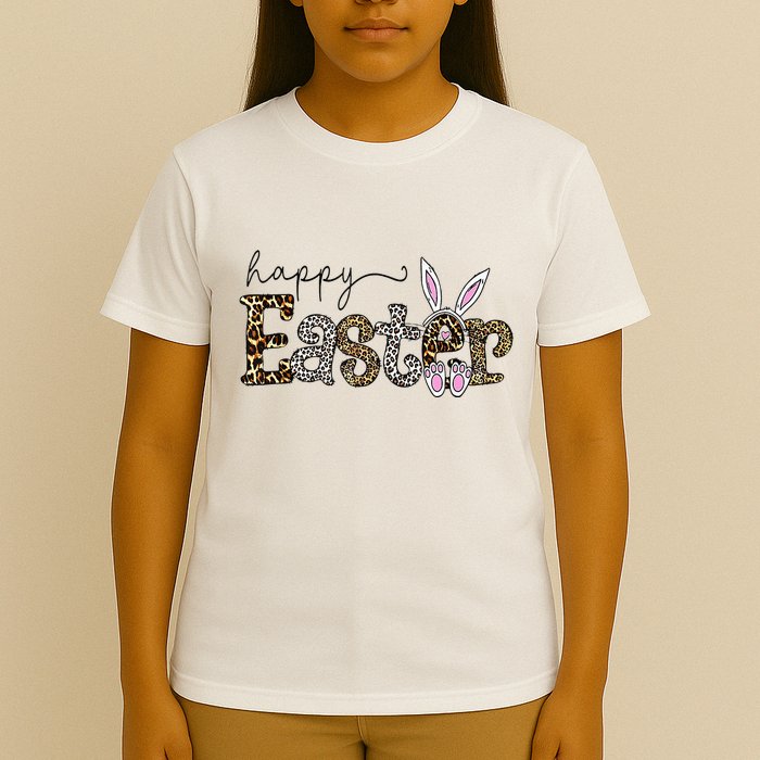 Happy Easter Bunny Rabbit Face Funny Easter Day T-Shirt