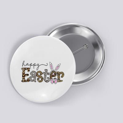Happy Easter Bunny Rabbit Face Funny Easter Day Button